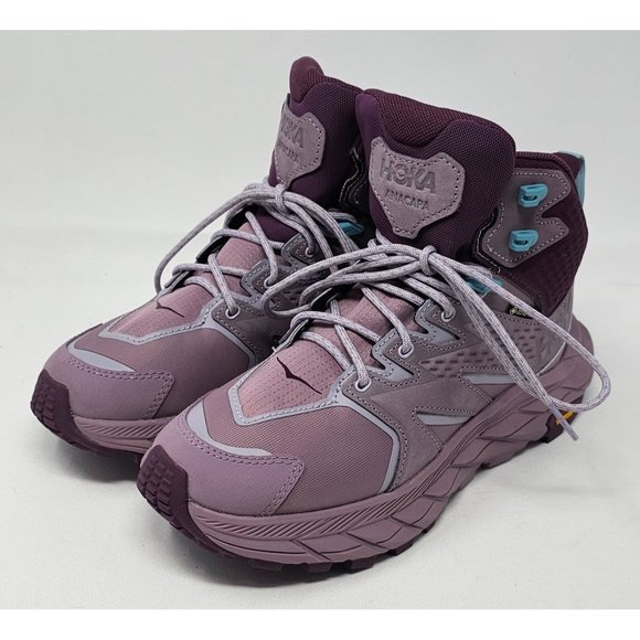 NEW! HOKA Anacapa Mid GTX Hiker Womens Boot 6.5B US ElderberryGrape - Picture 4 of 12